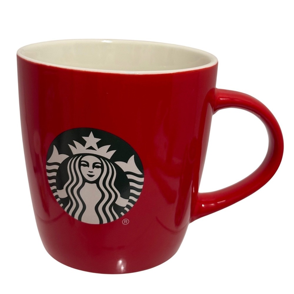 Starbucks Red Siren Logo Ceramic Coffee Mug 12oz 2020 Microwave Dishwasher Safe